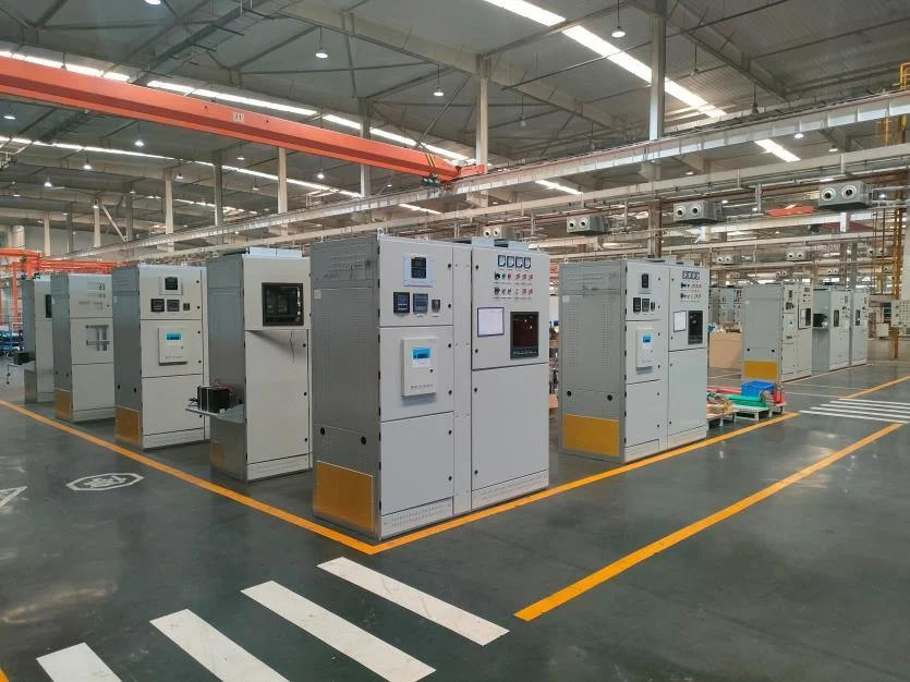 Low-voltage switchgear in the Tianyu finished-equipment area